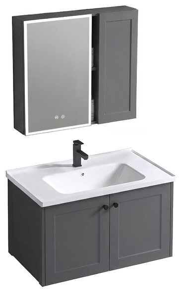 Súprava kúpeľňového nábytku s umývadlom Monti 60cm Grey