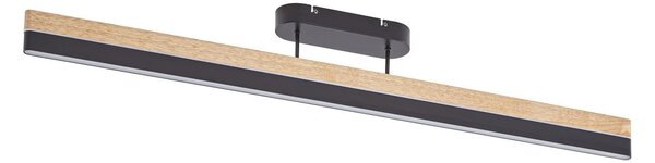 Stropné Lampa Lucande, Holven, stmievateľné, Drevo, Obývacia izba, Drevo, Moderný