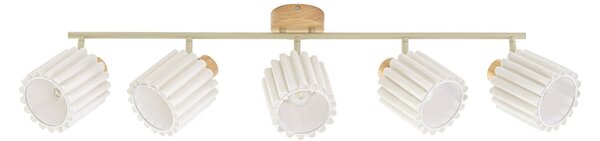 Stropné Lampa Lindby, Shiloh, stmievateľné, Drevo, Obývacia izba, Tkanina / Textil, Moderný