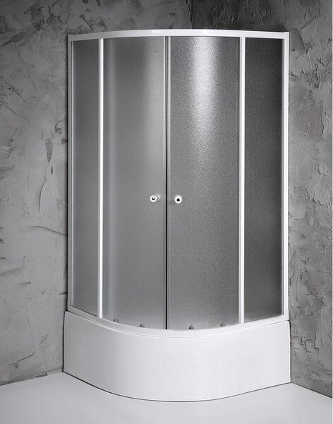 ARLEN sprchový kút kvadrant 800x800mm, sklenená tehla
