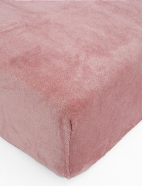 Plachta mikroplyš Deluxe do postieľky 60 x 120 cm - staroružové