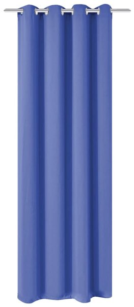 Zatemňovací záves s kovovými očkami, 270x245 cm, modrý