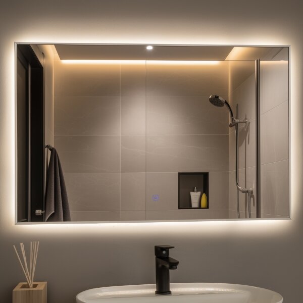 Brilagi -LED Kúpeľňové zrkadlo DESIO LED/30W/230V 60x90 cm IP44 CRI 90 stmievateľné + CCT