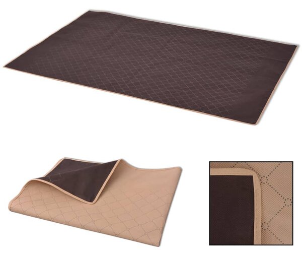 Pikniková deka, béžovo-hnedá, 100x150 cm