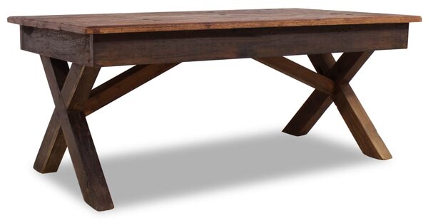 Konferenčný stolík z masívneho recyklovaného dreva, 110x60x45 cm