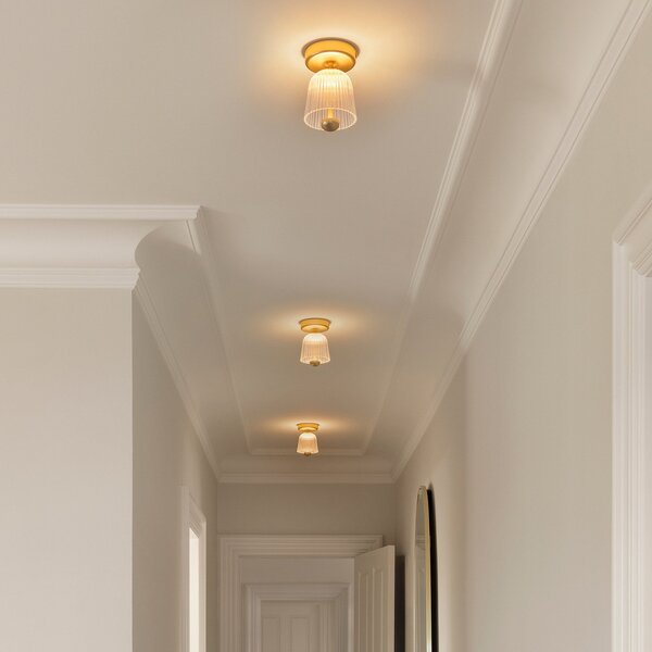 Stropné Lampa Nuura Aps, Asteea, stmievateľné, Zlatá / Mosadz, Obývacia izba, Kov, Škandinávsky