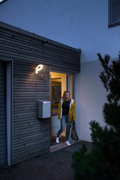 Ledvance - LED Vonkajšie nástenné svietidlo so senzorom LOOP 1xLED/12W/230V IP44
