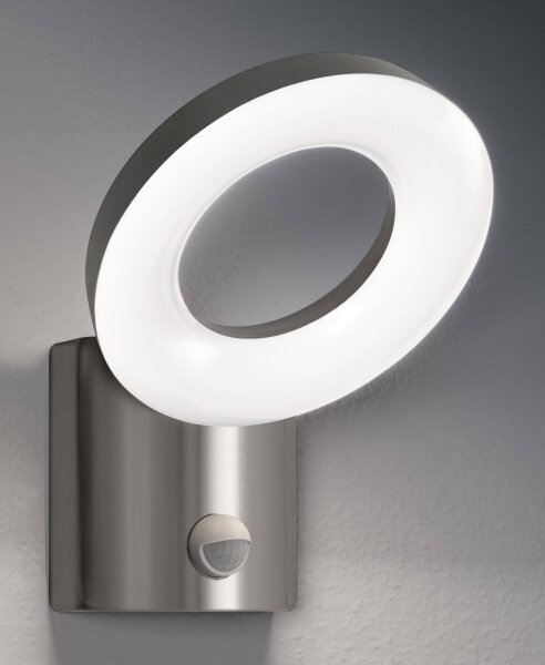 Ledvance - LED Vonkajšie nástenné svietidlo so senzorom LOOP 1xLED/12W/230V IP44