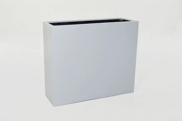 Kvetináč ELEMENTO, sklolaminát, šírka 88 cm, biely mat
