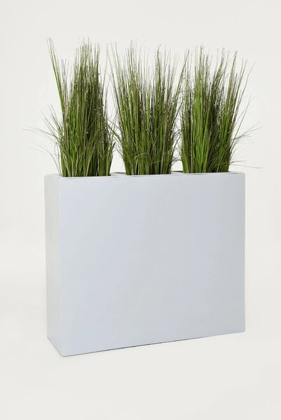 Kvetináč ELEMENTO, sklolaminát, šírka 88 cm, biely mat