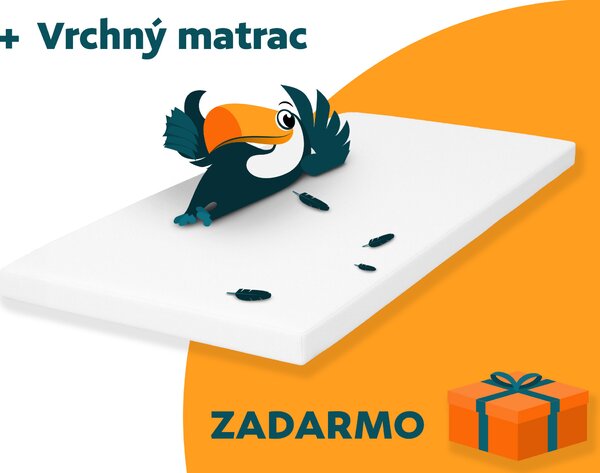 Wilsondo Čalúnená boxspring posteľ s matracom Guliette 120x200 - sivá