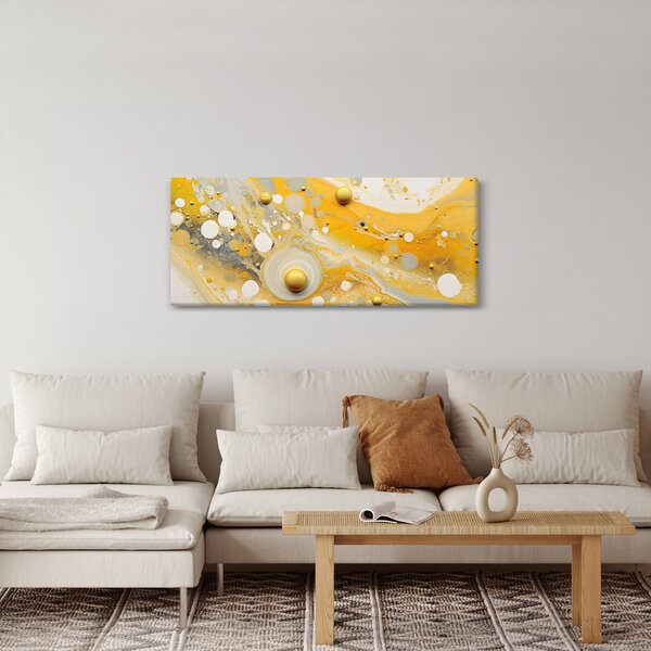 Obraz - Abstraktné pozadia so zlatým dekorom (120x50 cm)
