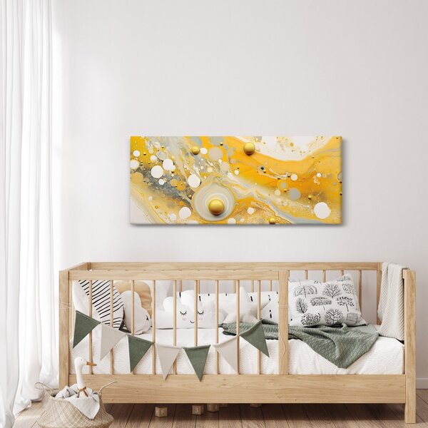 Obraz - Abstraktné pozadia so zlatým dekorom (120x50 cm)