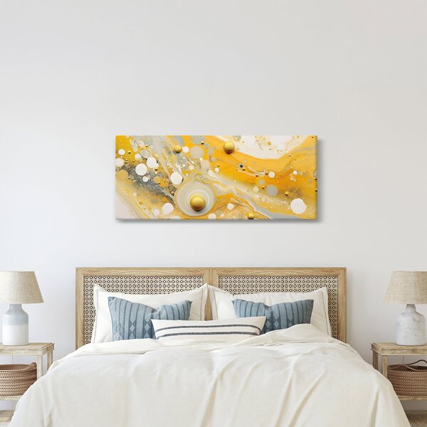 Obraz - Abstraktné pozadia so zlatým dekorom (120x50 cm)