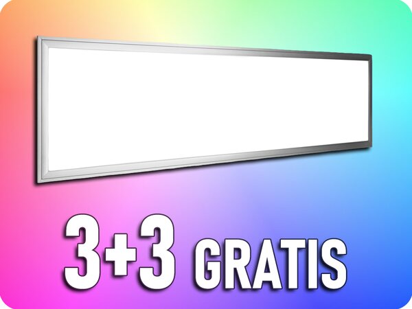 V-TAC LED panel do kazetového stropu 40W, 4800lm, Backlit, 120x30cm, 3+3 zadarmo! Farba svetla: Denná biela