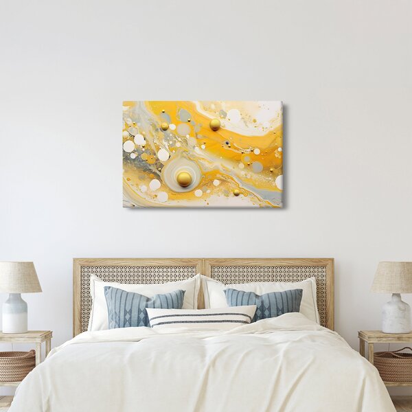 Obraz - Abstraktné pozadia so zlatým dekorom (90x60 cm)