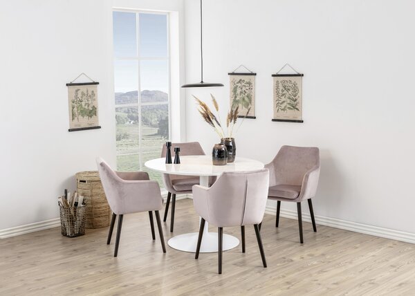 JEDÁLENSKÝ STÔL, biela, 110/75 cm P & B - Stoly, Online Only