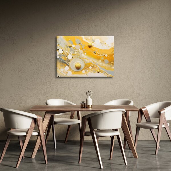Obraz - Abstraktné pozadia so zlatým dekorom (70x50 cm)