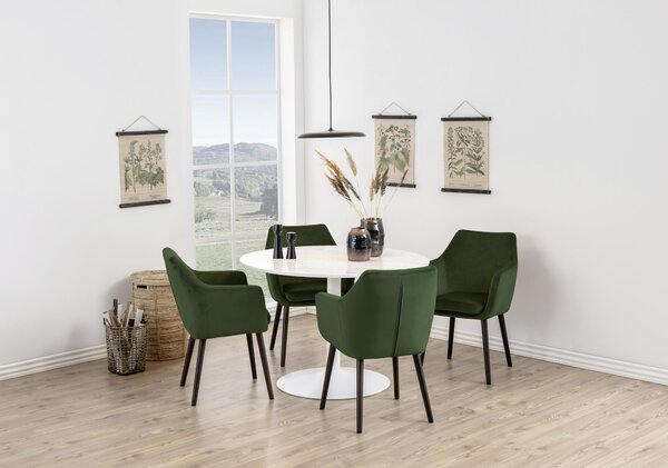 JEDÁLENSKÝ STÔL, biela, 110/75 cm P & B - Stoly, Online Only