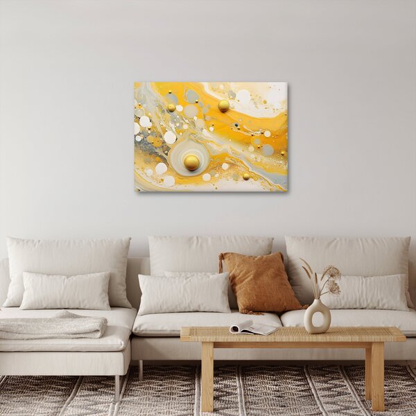 Obraz - Abstraktné pozadia so zlatým dekorom (70x50 cm)