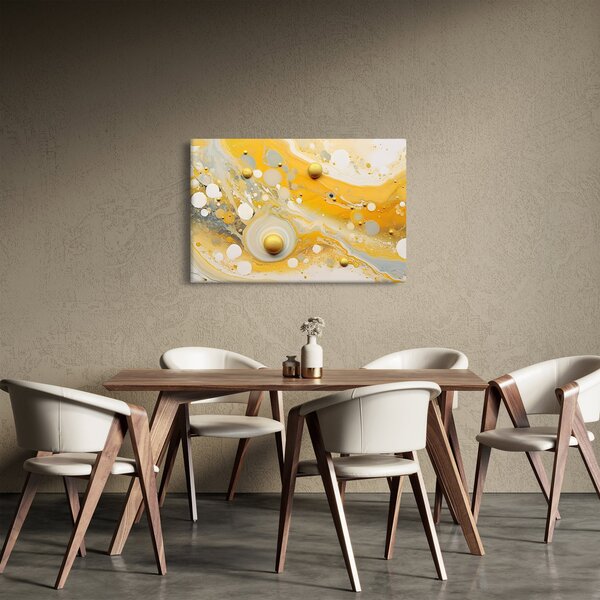 Obraz - Abstraktné pozadia so zlatým dekorom (90x60 cm)