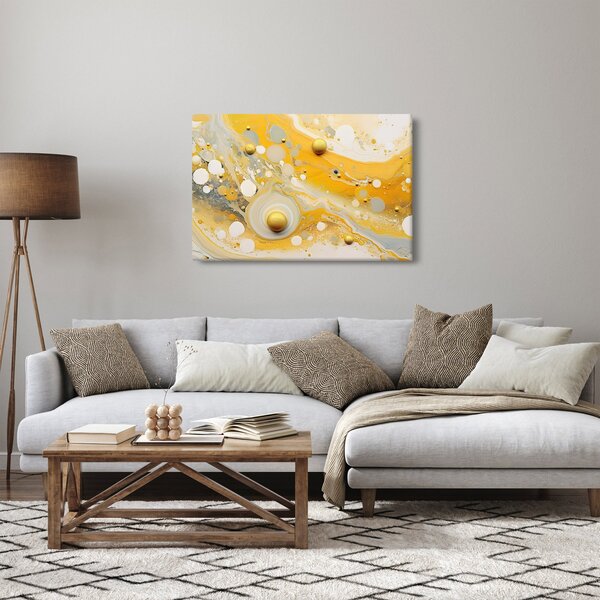 Obraz - Abstraktné pozadia so zlatým dekorom (90x60 cm)