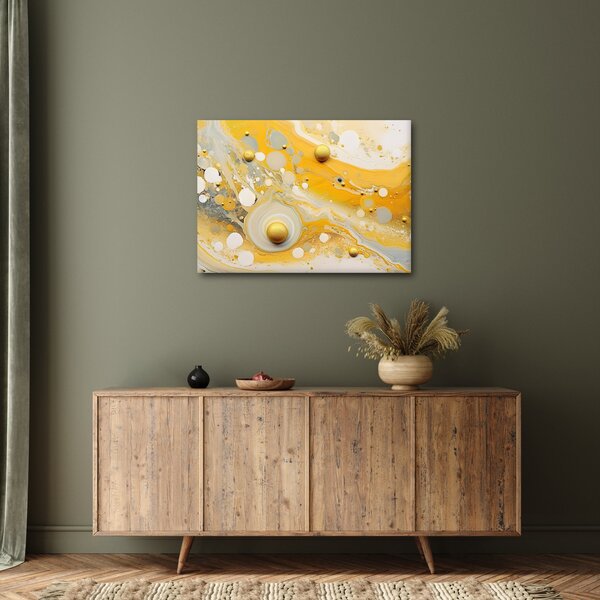 Obraz - Abstraktné pozadia so zlatým dekorom (70x50 cm)