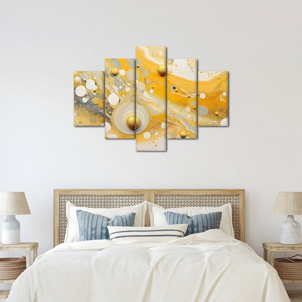 Obraz - Abstraktné pozadia so zlatým dekorom (150x105 cm)