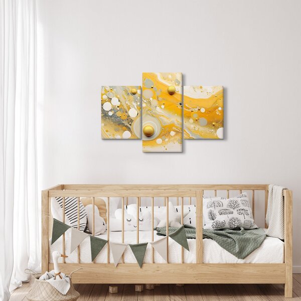 Obraz - Abstraktné pozadia so zlatým dekorom (90x60 cm)