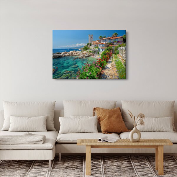 Obraz - Malebné pobrežie dediny (90x60 cm)