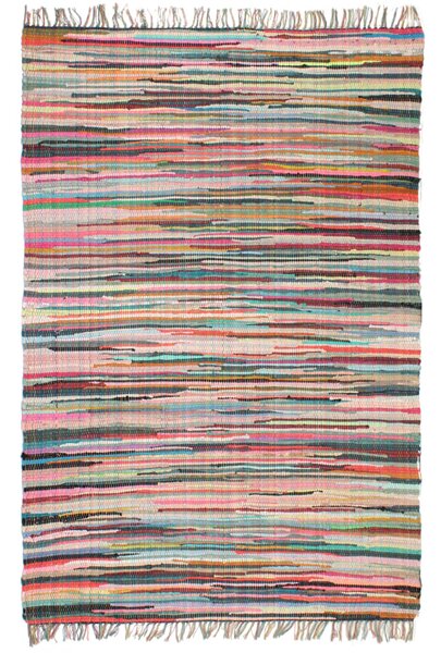 Ručne tkaný koberec Chindi, bavlna 80x160 cm, rôznofarebný