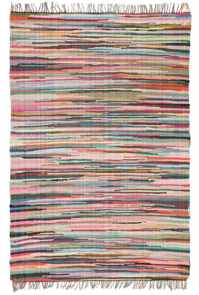 Ručne tkaný koberec Chindi, bavlna 120x170 cm, rôznofarebný