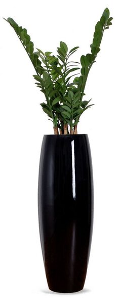 Kvetináč MAGNUM, sklolaminát, výška 80 cm, čierny lesk