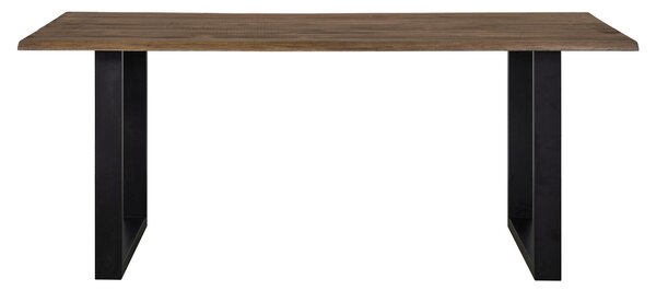 JEDÁLENSKÝ STÔL, akácia, čierna, farba vlašského orecha, 140/80/75 cm MID.YOU - Stoly, Online Only