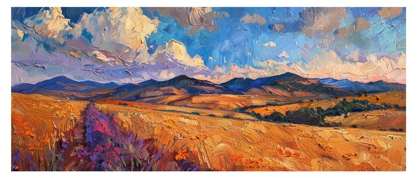 Obraz - Olejomaľba krajiny (120x50 cm)
