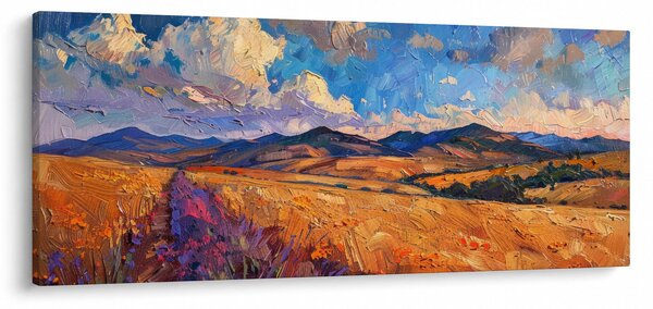 Obraz - Olejomaľba krajiny (120x50 cm)