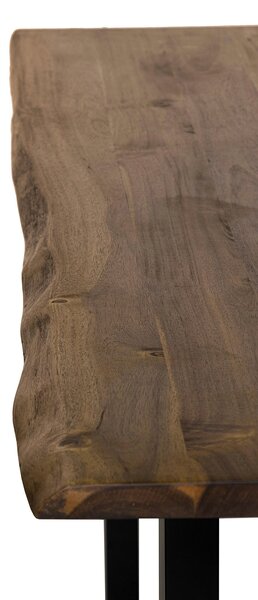 JEDÁLENSKÝ STÔL, akácia, čierna, farba vlašského orecha, 140/80/75 cm MID.YOU - Stoly, Online Only