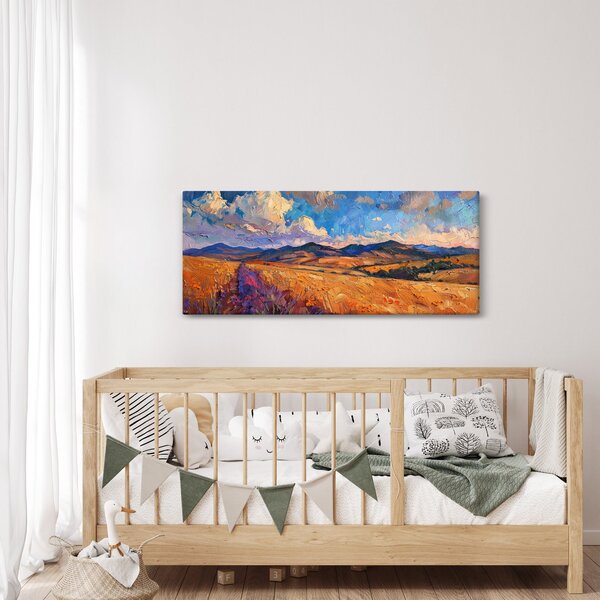 Obraz - Olejomaľba krajiny (120x50 cm)