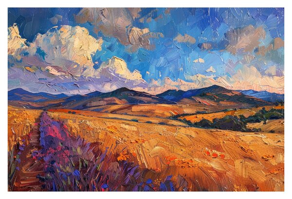 Obraz - Olejomaľba krajiny (90x60 cm)