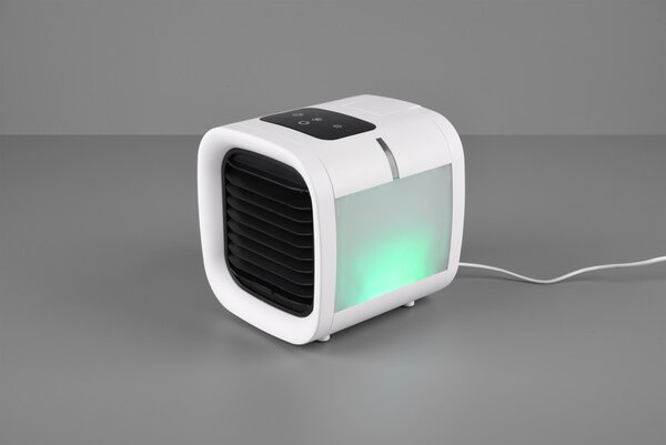 Trio R031-01 LED svietidlo a stolný ventilátor so zvlhčovačom vzduchu Icecube - RGB, s nádržkou na vodu