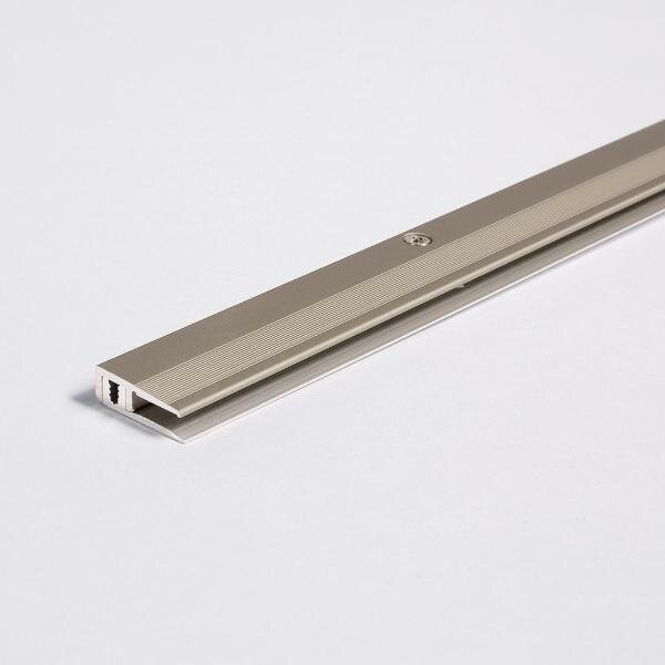 Parador End profile in aluminium for Design flooring coverings Stainless steel, floor coverings 4-9 mm stainless steel 1744331 1000x22x7 mm