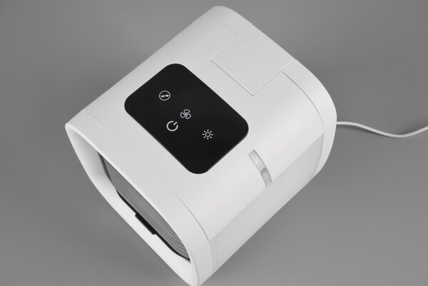 Trio R031-01 LED svietidlo a stolný ventilátor so zvlhčovačom vzduchu Icecube - RGB, s nádržkou na vodu