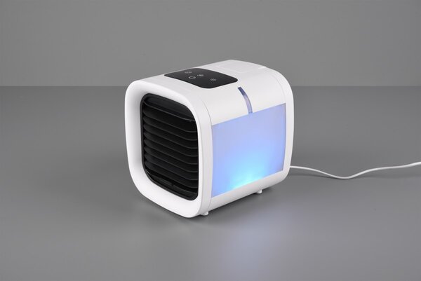 Trio R031-01 LED svietidlo a stolný ventilátor so zvlhčovačom vzduchu Icecube - RGB, s nádržkou na vodu