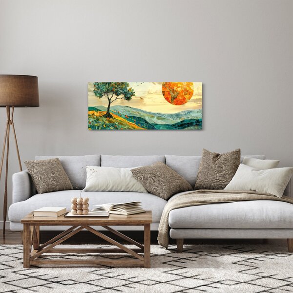 Obraz - Ilustrácia krajiny (120x50 cm)