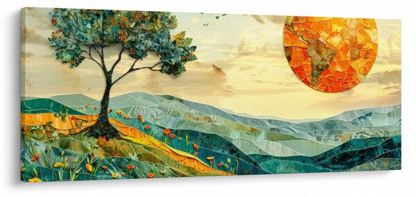 Obraz - Ilustrácia krajiny (120x50 cm)