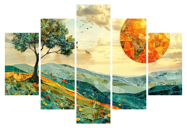 Obraz - Ilustrácia krajiny (150x105 cm)