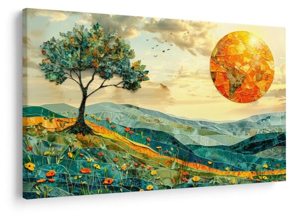 Obraz - Ilustrácia krajiny (90x60 cm)
