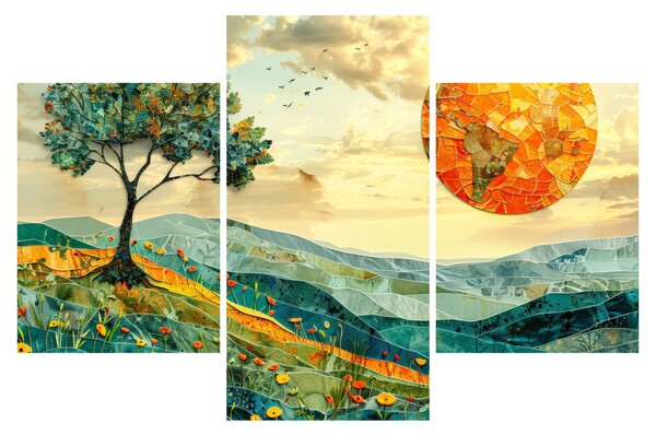 Obraz - Ilustrácia krajiny (90x60 cm)