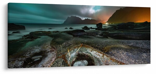 Obraz - Nočná scéna (120x50 cm)