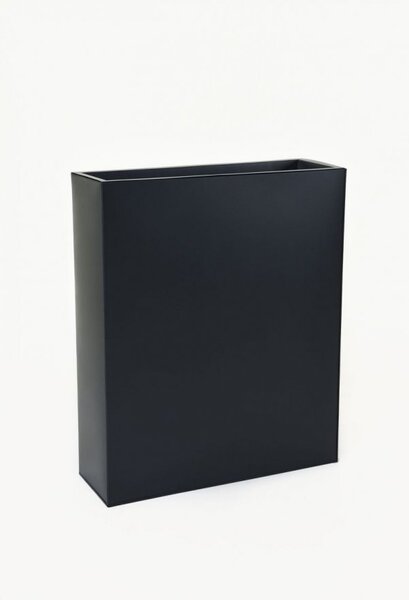 Kvetináč ELEMENTO, oceľ, šírka 75 cm, čierny